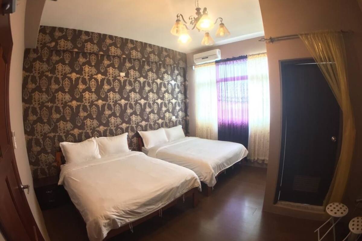 Desk, blackout curtains, free WiFi, bed sheets