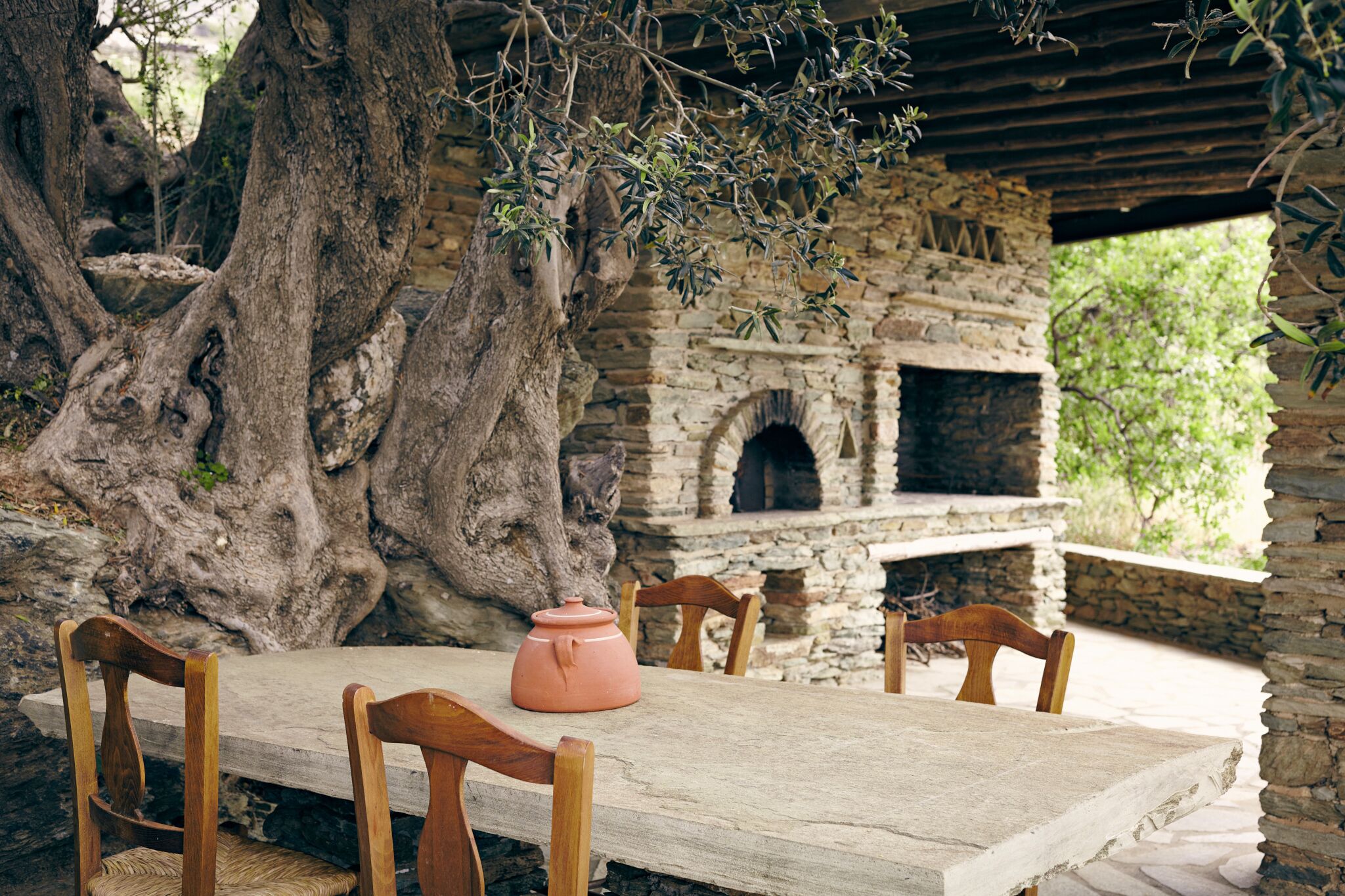 exterior dining area