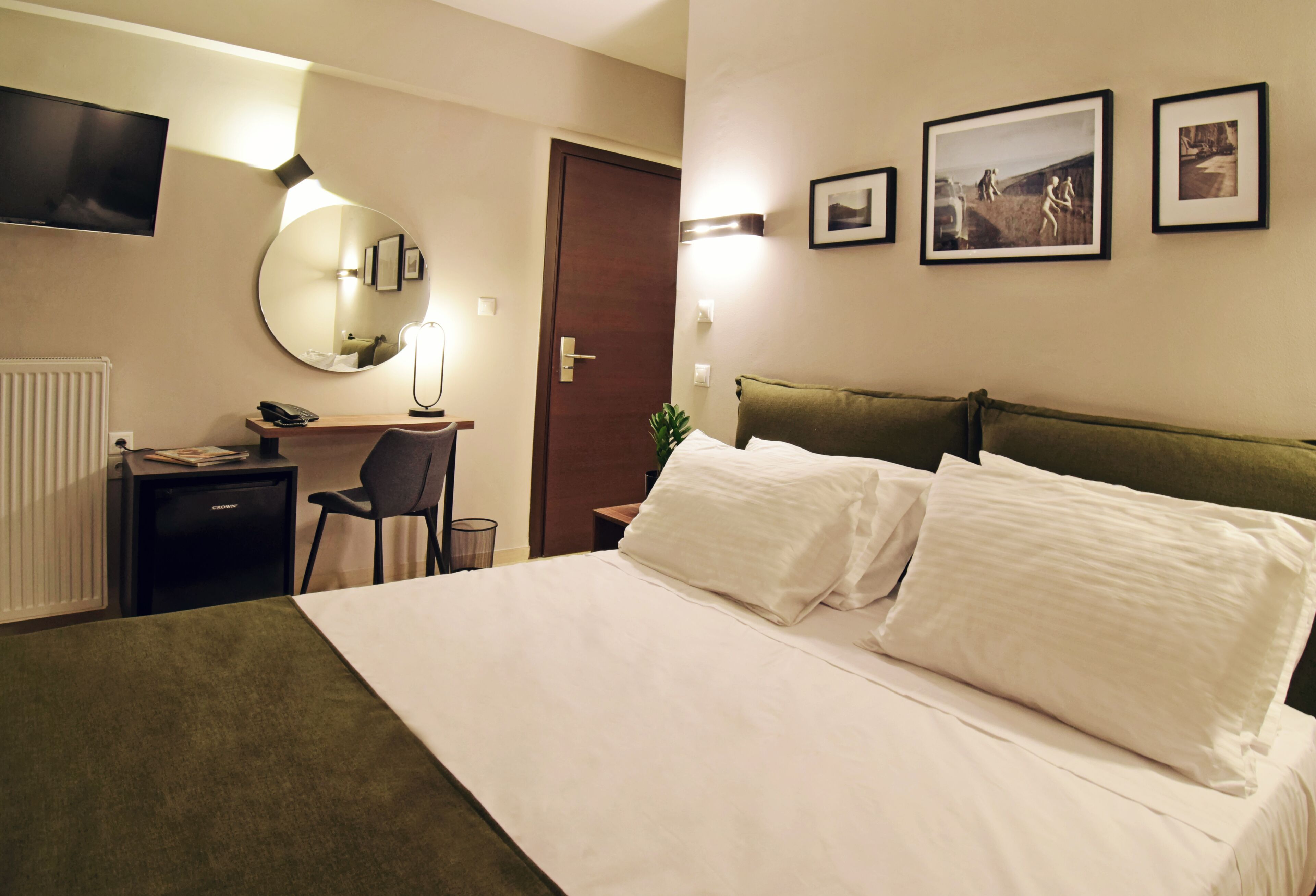 deluxe double room | in-room safe, desk, laptop workspace, blackout curtains