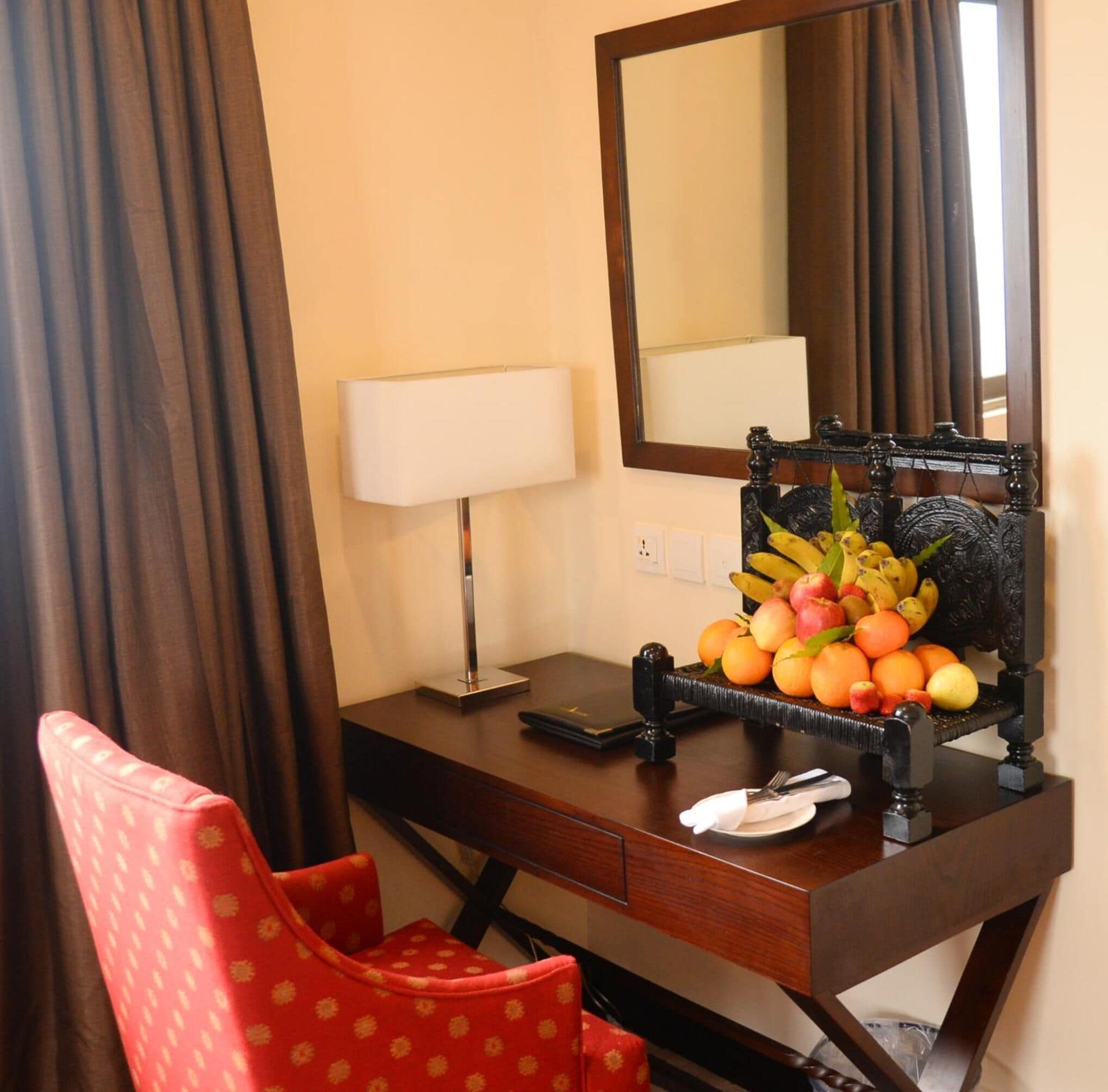 in-room safe, desk, blackout curtains, soundproofing