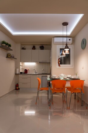 Fridge, stovetop, coffee/tea maker, cookware/dishes/utensils - A brand New addition, the "XYZ Apartment" located in a very Safe spot.  (Αθήνα)