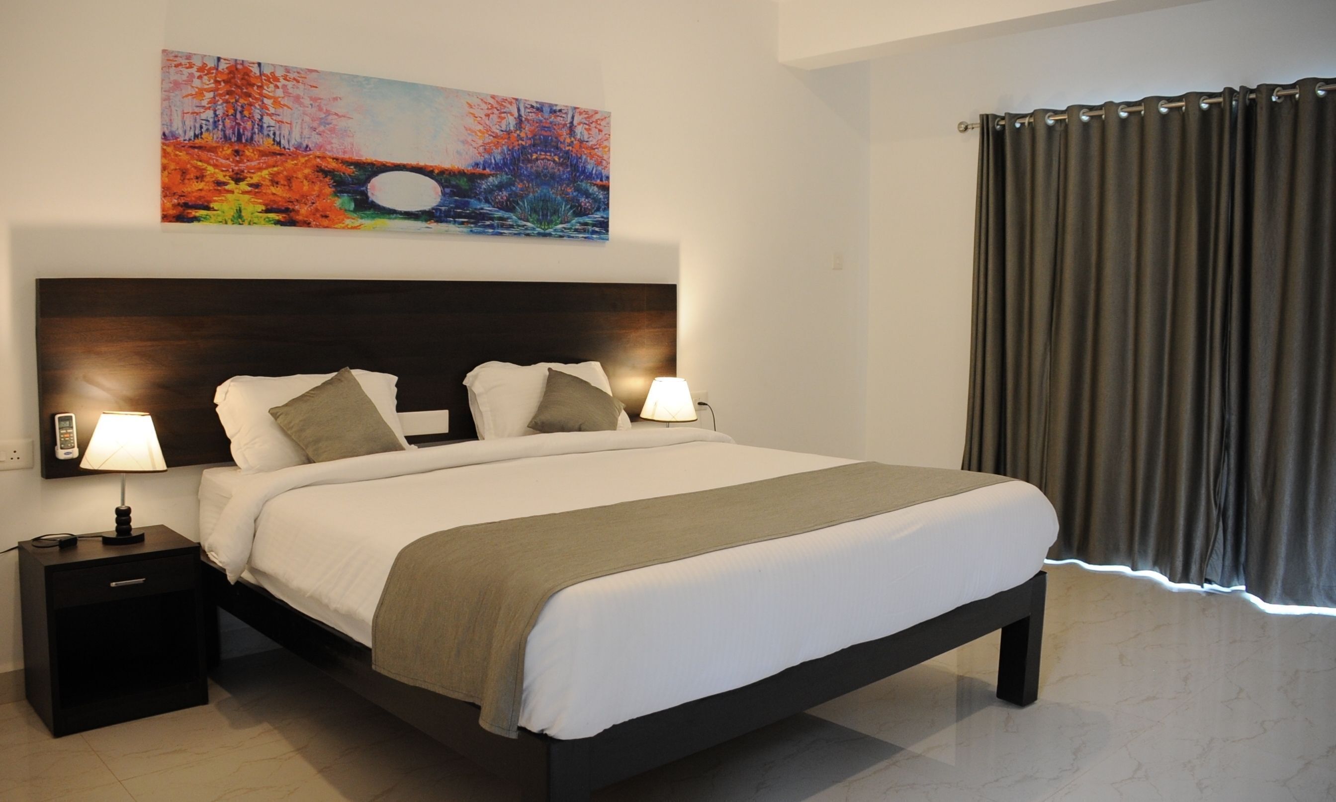 Memory foam beds, in-room safe, blackout drapes, iron/ironing board