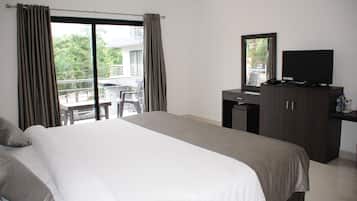 Memory foam beds, in-room safe, blackout drapes, iron/ironing board