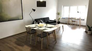 Appartement Affaires, vue jardin | Coin séjour | Télévision à écran plat, Netflix