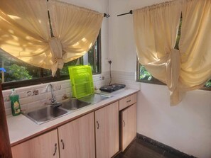 Basic Apartment, 1 Bedroom | Private kitchen | Microwave, coffee/tea maker, electric kettle