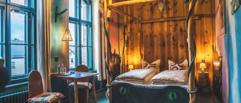 Individually decorated, individually furnished, blackout drapes