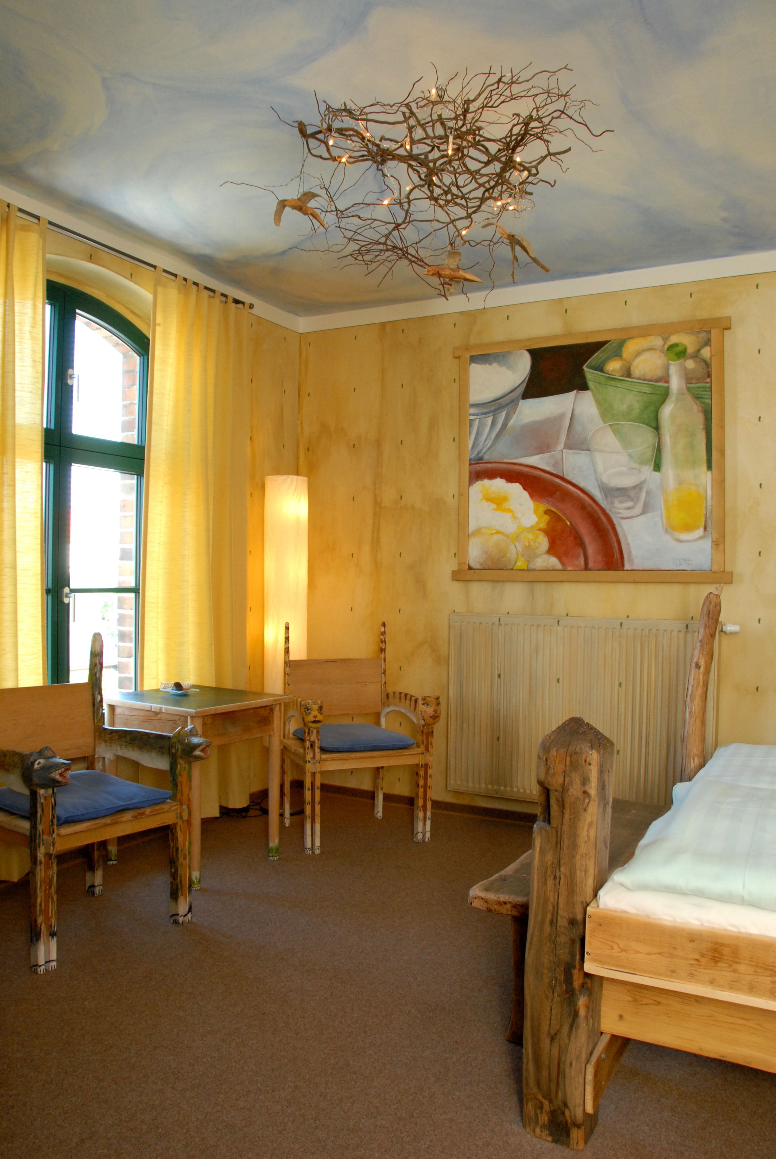 Design-Doppelzimmer (Spreewald a la carte) | Individuell dekoriert, individuell eingerichtet, Verdunkelungsvorhänge