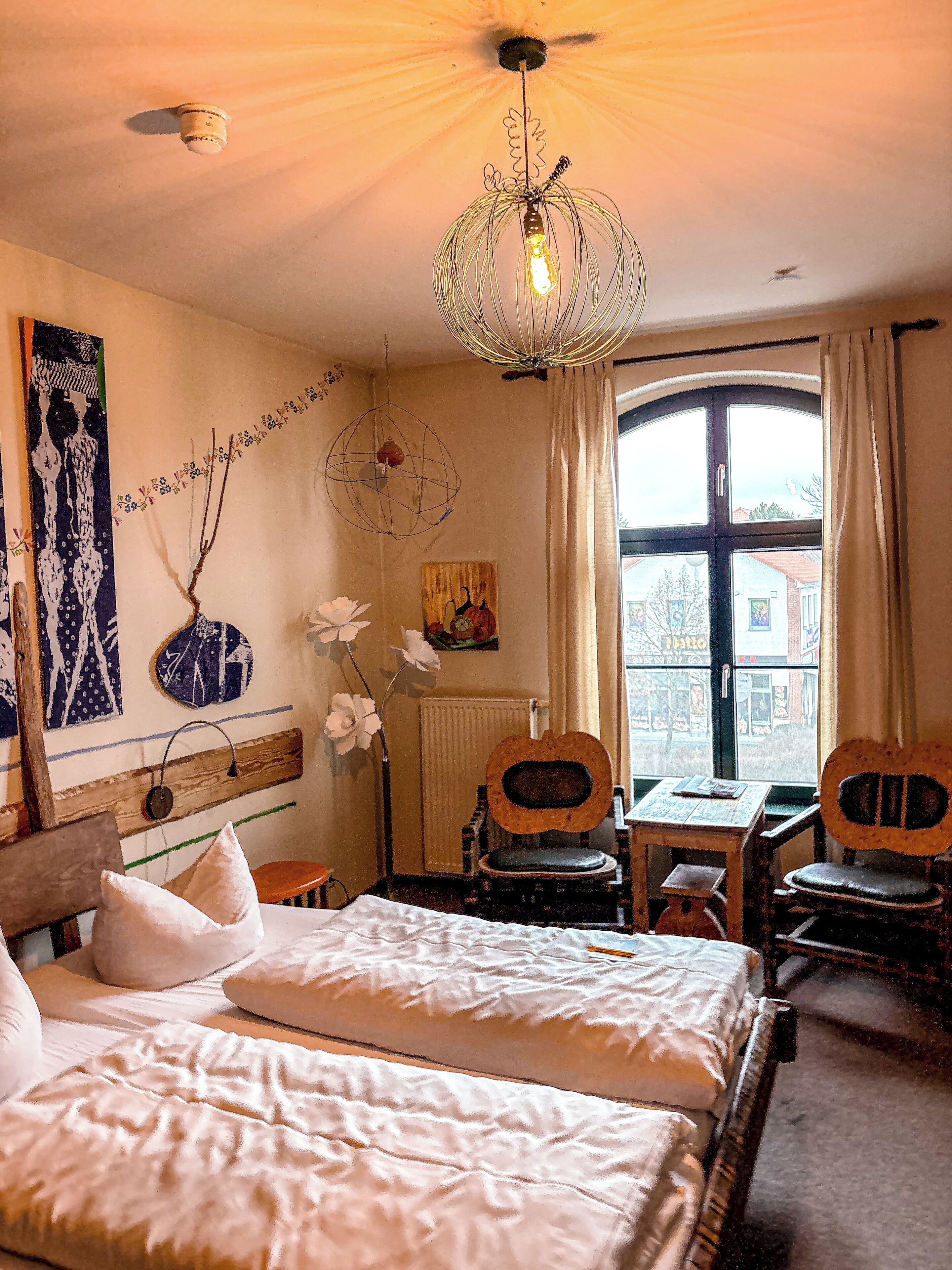 Design Double Room (Kürbiskammer) | Individually decorated, individually furnished, blackout drapes