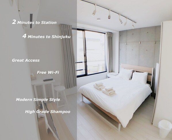 1 bedroom, iron/ironing board, free WiFi, bed sheets