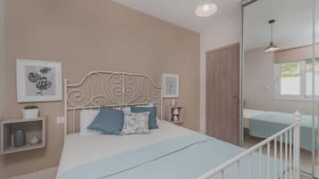 2 slaapkamers, een kluis op de kamer, een strijkplank/strijkijzer