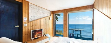 Habitación, vistas al mar (204) | Cortinas opacas, wifi gratis, ropa de cama