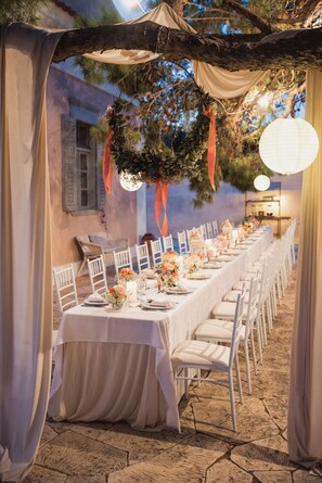 Área para banquetes al aire libre