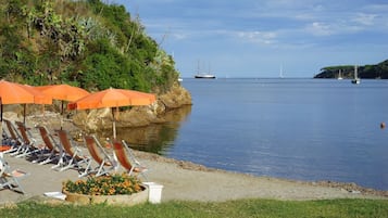 Vlak bij het strand