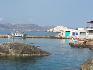 Playa en los alrededores y toallas de playa
