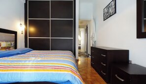 2 bedrooms, in-room safe, iron/ironing board, WiFi