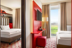 1 bedroom, hypo-allergenic bedding, in-room safe, desk