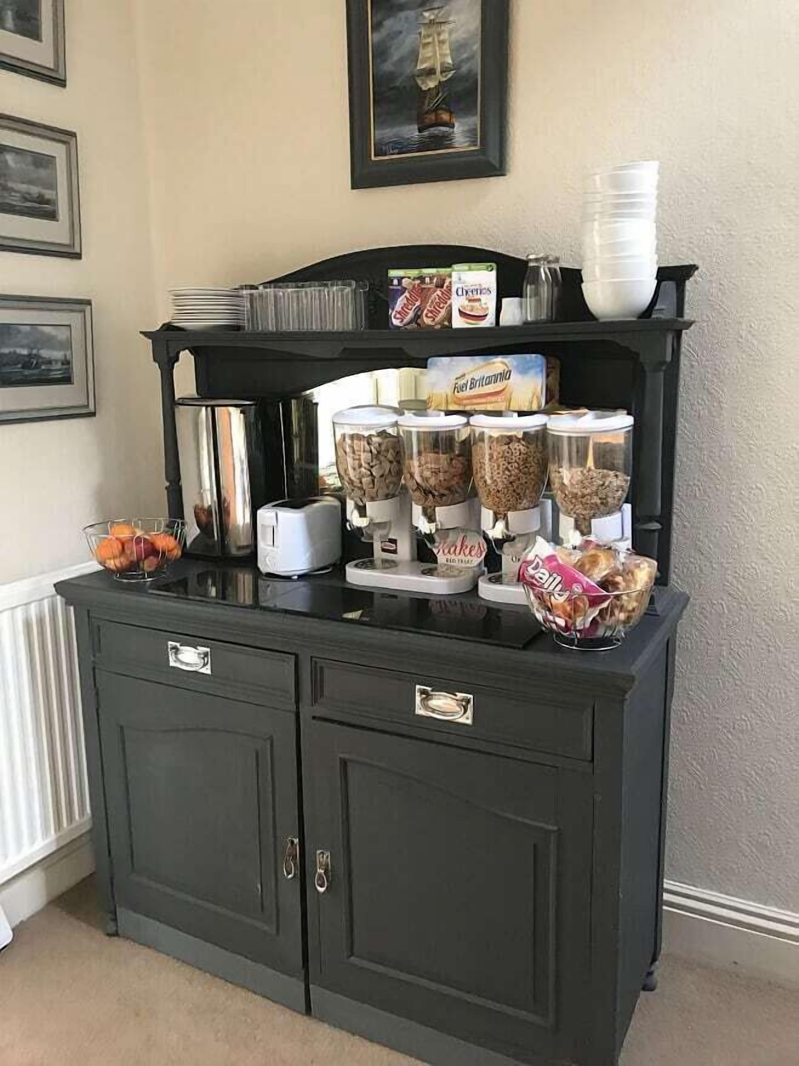 Free daily self-service breakfast 