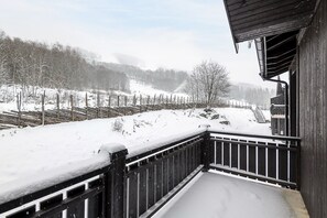 Appartement Familial, 2 chambres, sauna, côté piste de ski | Balcon