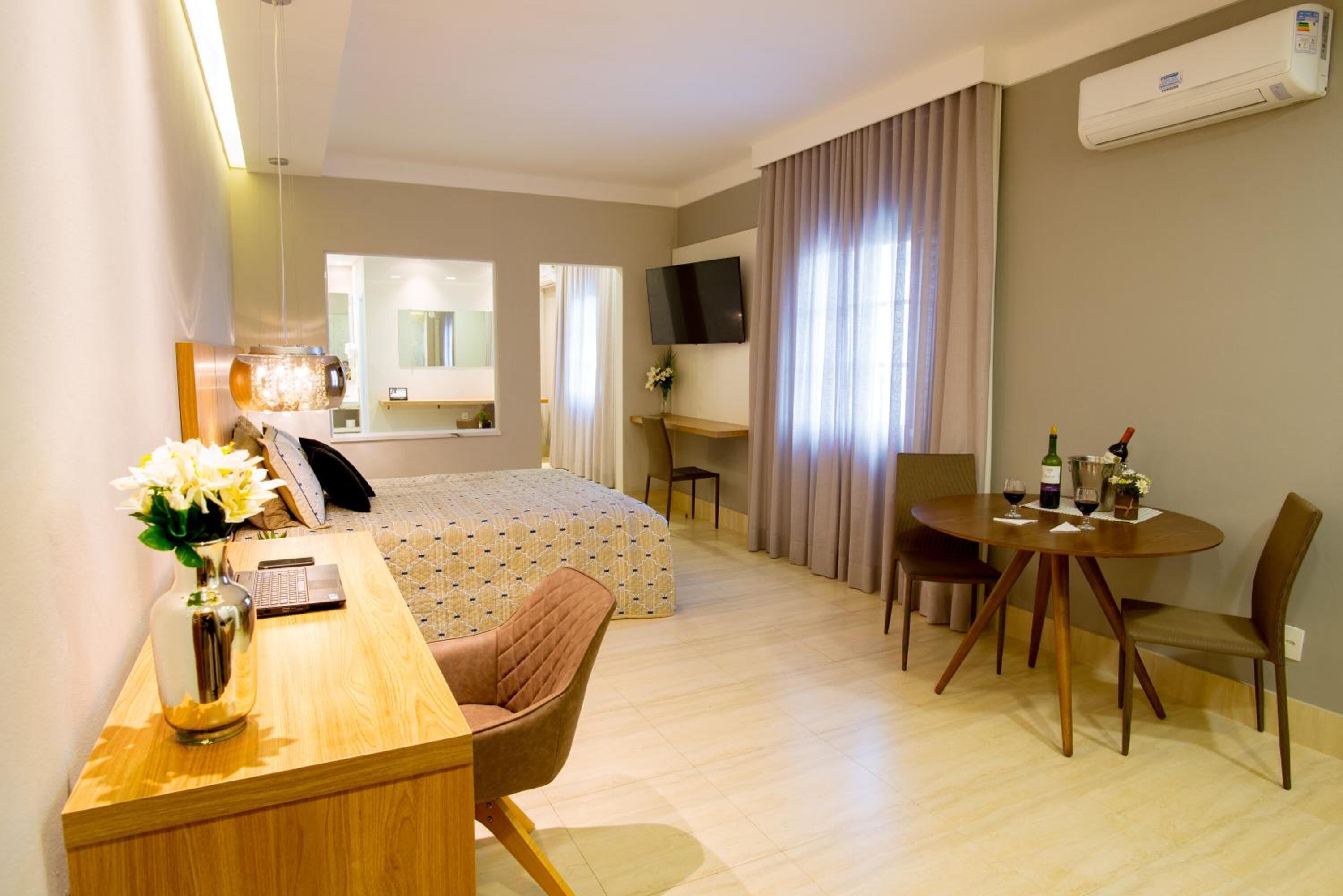 in-room safe, desk, blackout curtains, iron/ironing board