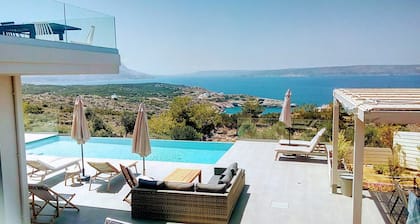 NiMaR Villas, nuevo 2018 con capacidad para 10 personas, vistas deslumbrantes y elegantes a la piscina infinita