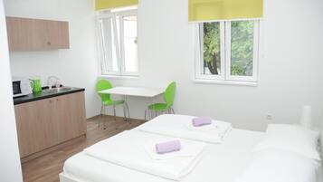 Apartemen Basic | Brankas, kedap suara, setrika/meja setrika, dan Wi-Fi gratis