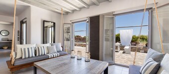 Sea Salt drømmevilla på Santa Maria-stranden, Naousa, Paros