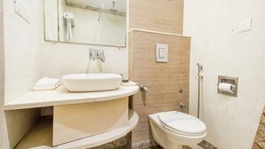 Douche, articles de toilette (gratuits)