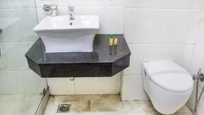 Douche, articles de toilette (gratuits)