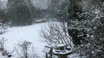 Vue depuis lâhĂ©bergement