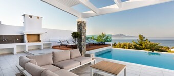 Villa Emerald with Private Pool & Sea Views in Lindos (Vlicha beach)