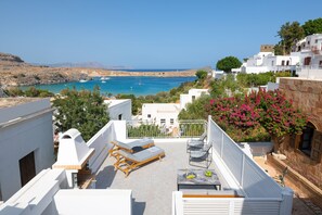Terrace/patio - Lindos Shore Junior Suite very close to Lindos Main Beach (Λίνδος)