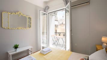 2 slaapkamers, een strijkplank/strijkijzer, gratis wifi, beddengoed