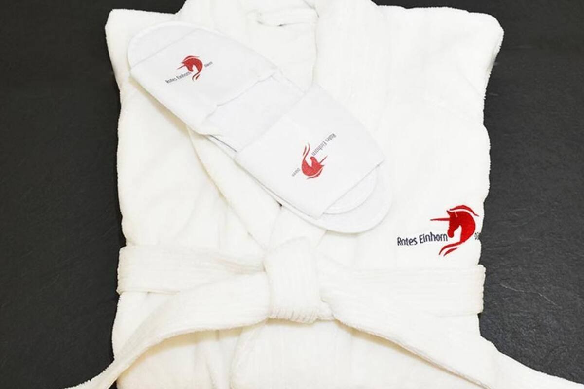 shower, hair dryer, bathrobes, slippers