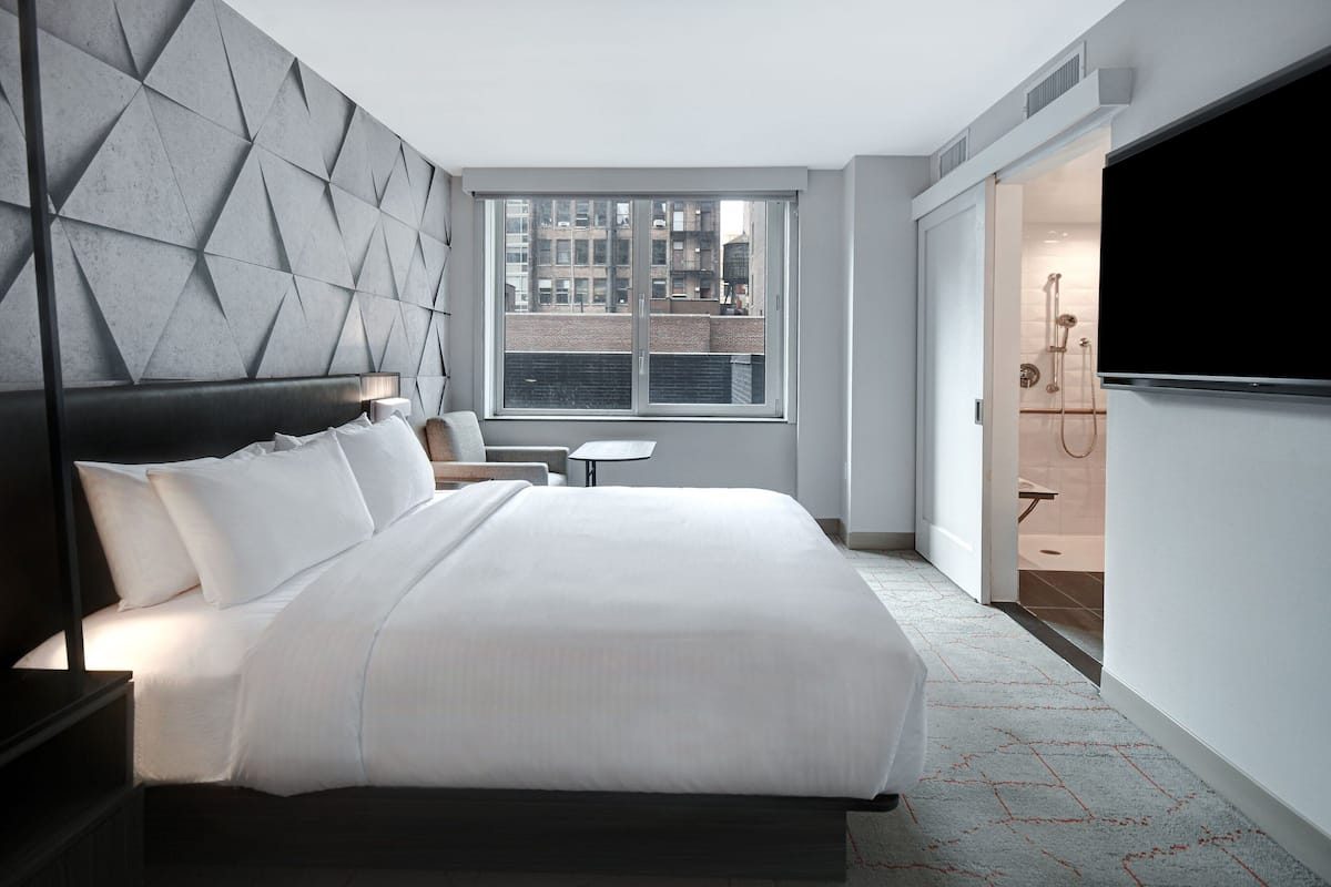 Hypo-allergenic bedding, in-room safe, individually furnished, desk