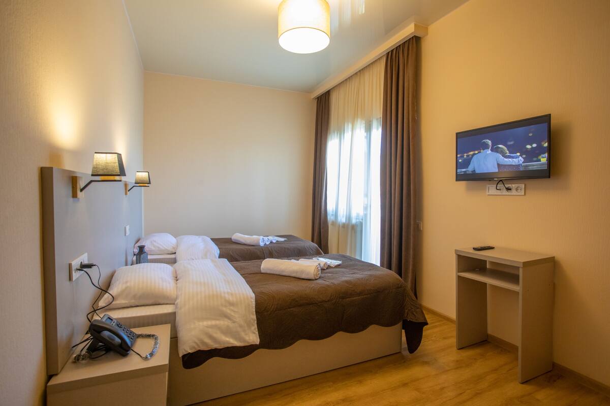 Camera Standard con letto matrimoniale o 2 letti singoli, terrazzo (201) | 1 camera, biancheria da letto di alta qualità, minibar