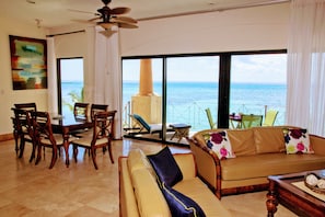 Superior Condo, Balcony, Ocean View (C3) | Living area - Luna Encantada By Your Best Getaway (Playa del Carmen)