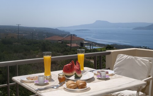 View to an unforgettable landscape, in touch with the Cretan nature