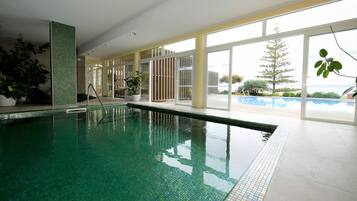 Indoor pool, outdoor pool
