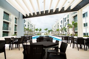 Apartamento luxo | Terraço/pátio