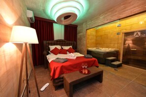 Apartamento superluxo | Área de estar | TV de tela plana