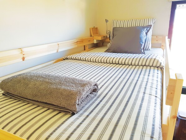 Blackout curtains, iron/ironing board, free WiFi