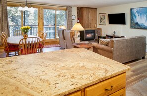 Comfort Condo, 2 Bedrooms, Kitchen | Private kitchen | Full-sized fridge, microwave, oven, stovetop - Trails End Condos by CRMR (Breckenridge)