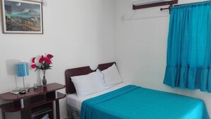 Blackout drapes, iron/ironing board (on request), WiFi (free)