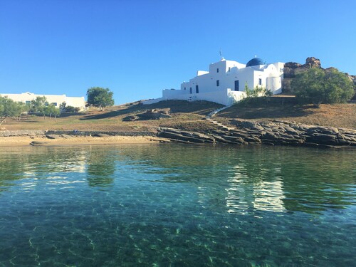 Paros Naoussa '' Playera '' pohjakerroksessa merinäköala bungalow