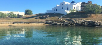 Paros Naoussa '' Playera '' planta baja bungalow con vistas al mar