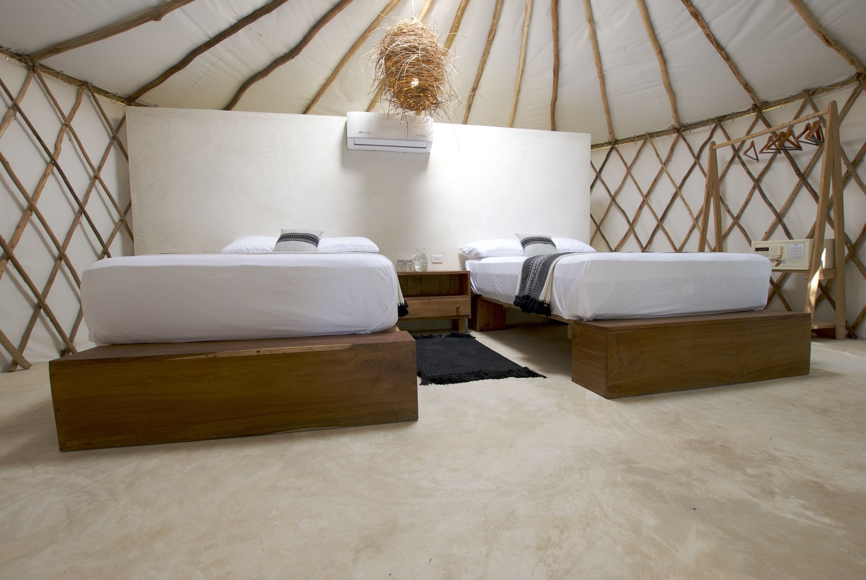 tent, 2 double beds, garden view | in-room safe, desk, free wifi, bed sheets