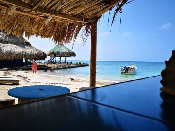 Blick von der Unterkunft