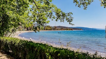 Vlak bij het strand