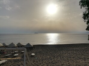 On the beach, beach towels - Luxury Apartment in Kalamaki Riviera (Unknown)