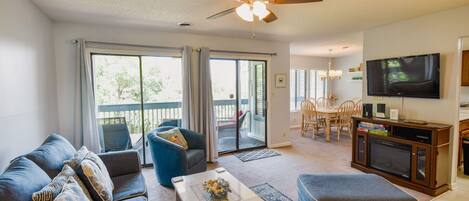 Condo, 2 Bedrooms | Living area | TV